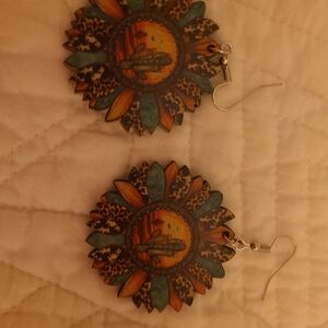 SHEIN Multicolor Sunflower Earrings